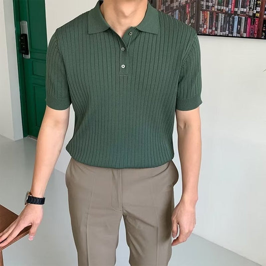 GIMCHEON Knit Polo Tee