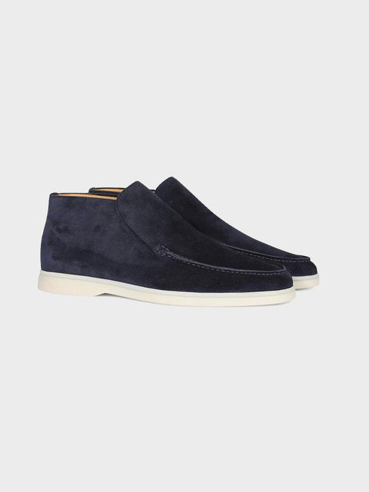 MONACO Suede High-Top Slip-On Sneakers