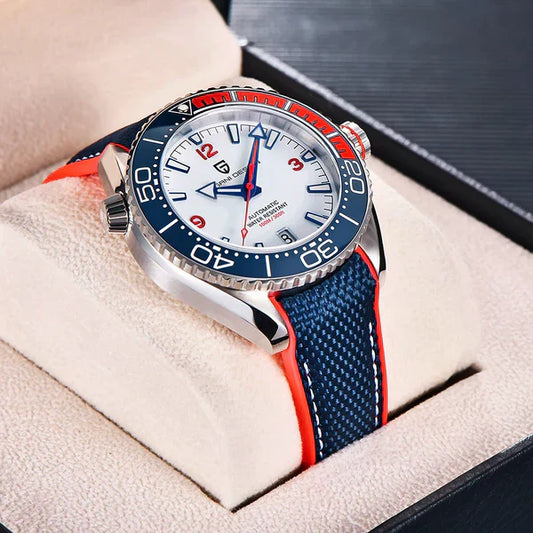 Pagani Design Clermont Men's Watch - Limited Blue and Red Edition