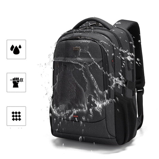 Waterproof Michigan Executive Backpack - Fits 17-Inch Laptops and Features USB Port