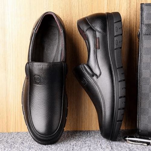 Effortless Slip-On PU Leather Dress Shoe